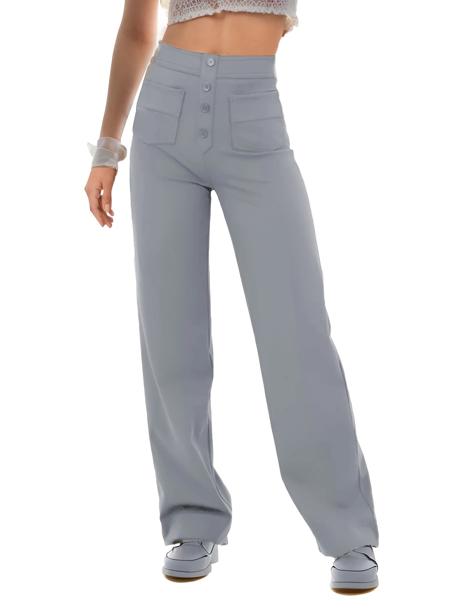 Women's Casual High Waist Stretch Pants
