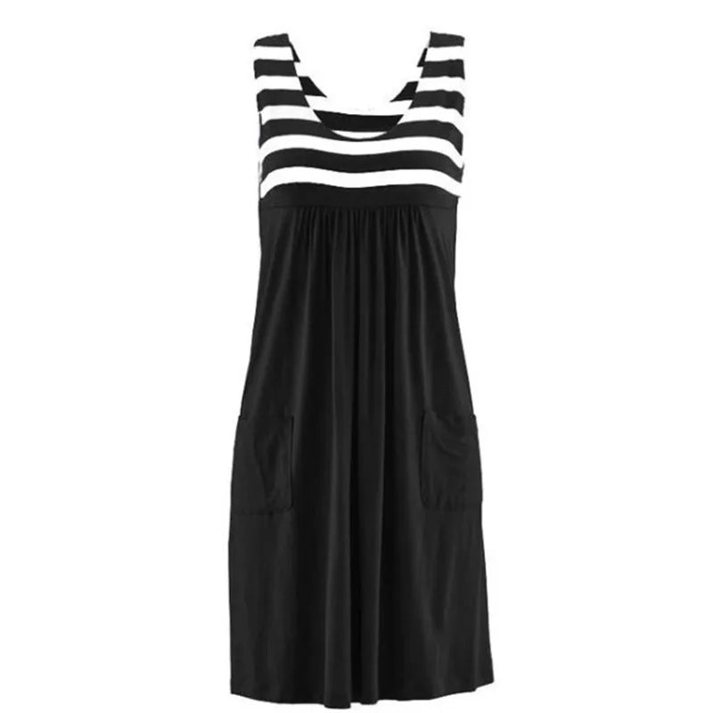 Fashion striped summer dress