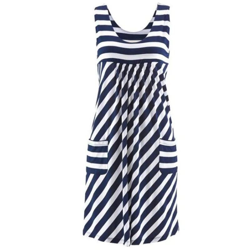 Fashion striped summer dress