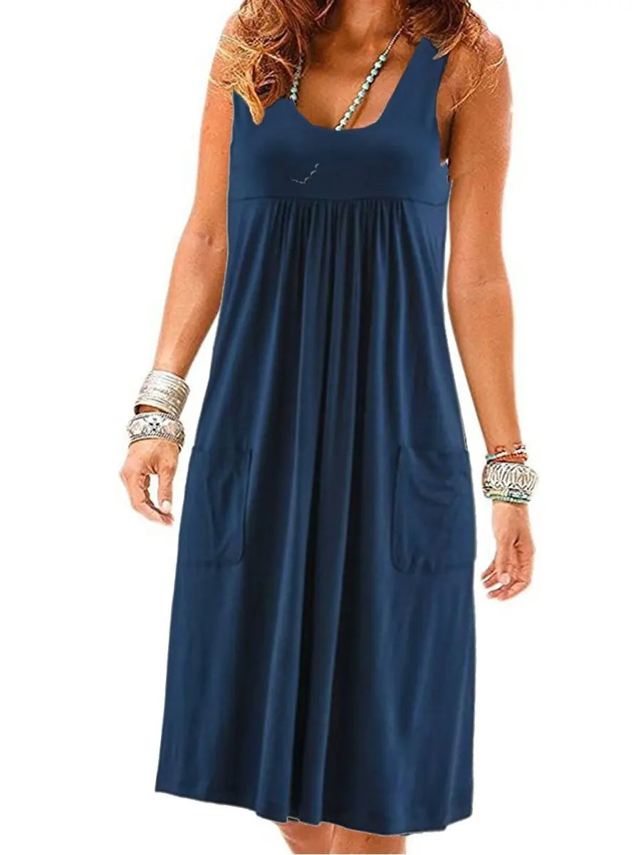Fashion striped summer dress
