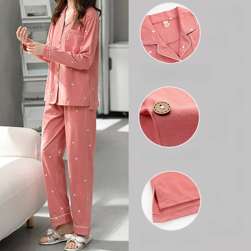 High Quality Large Size Women Cotton Pajamas