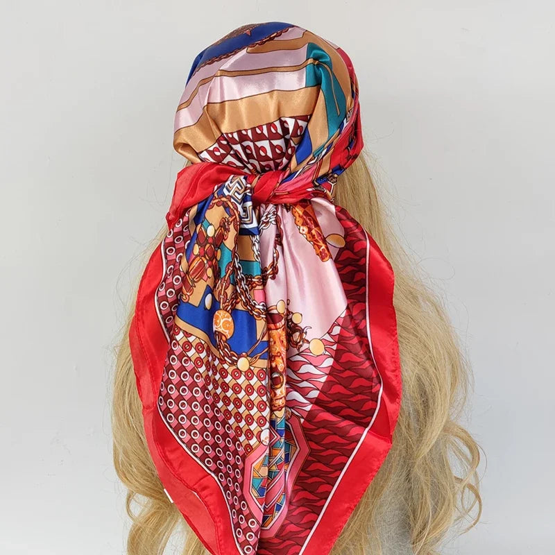 Women Printed Pre-tie Headscarf
