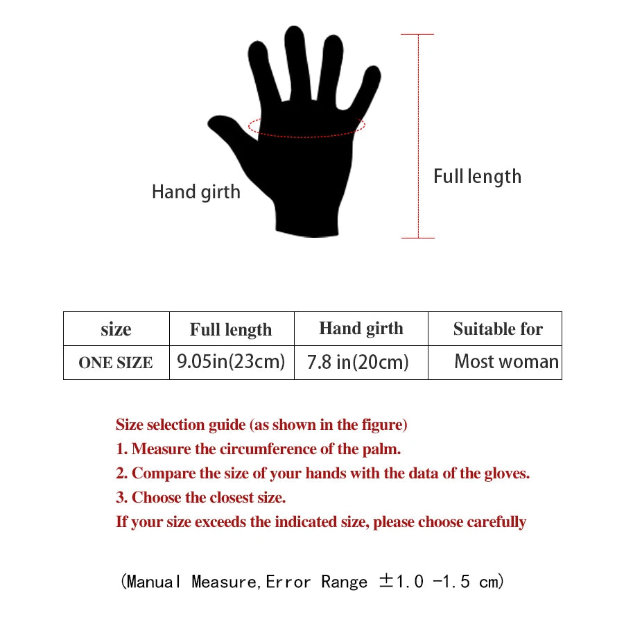 Women Plush Suede Gloves