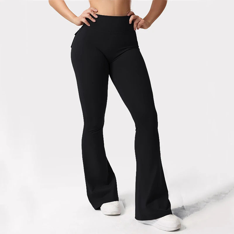 Summer Women's Cargo Pocket Fitness Tights