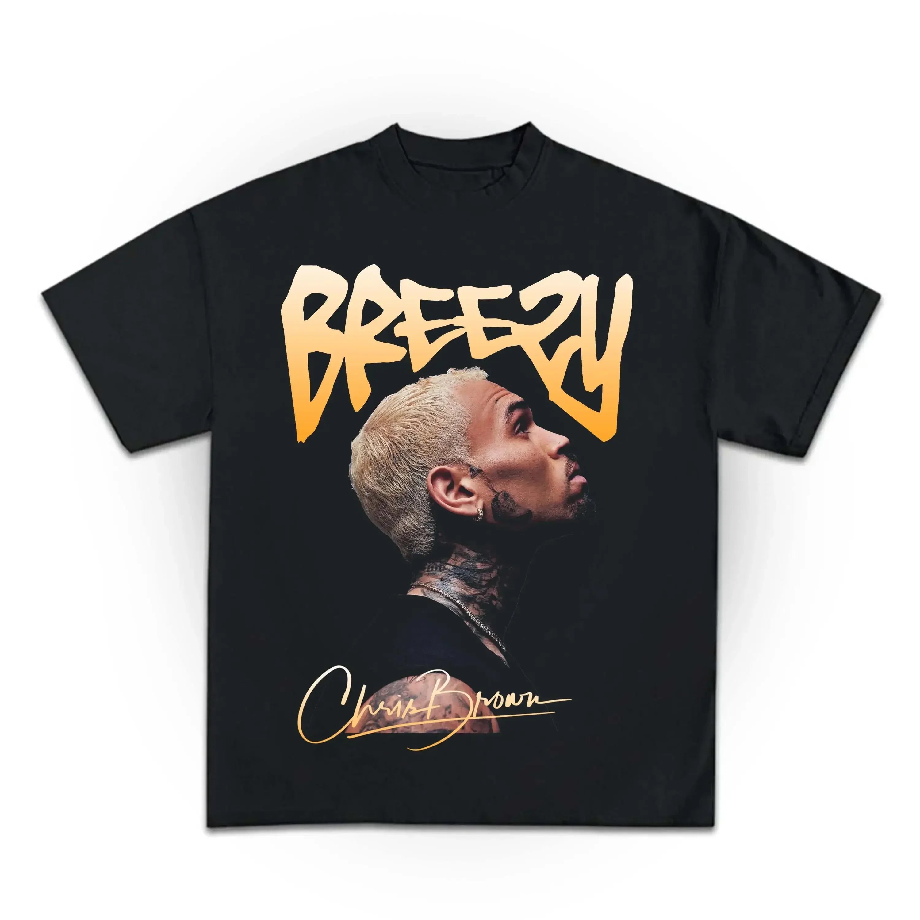 Chris Brown Breezy Bowl XX Concert Tour Cotton T Shirt