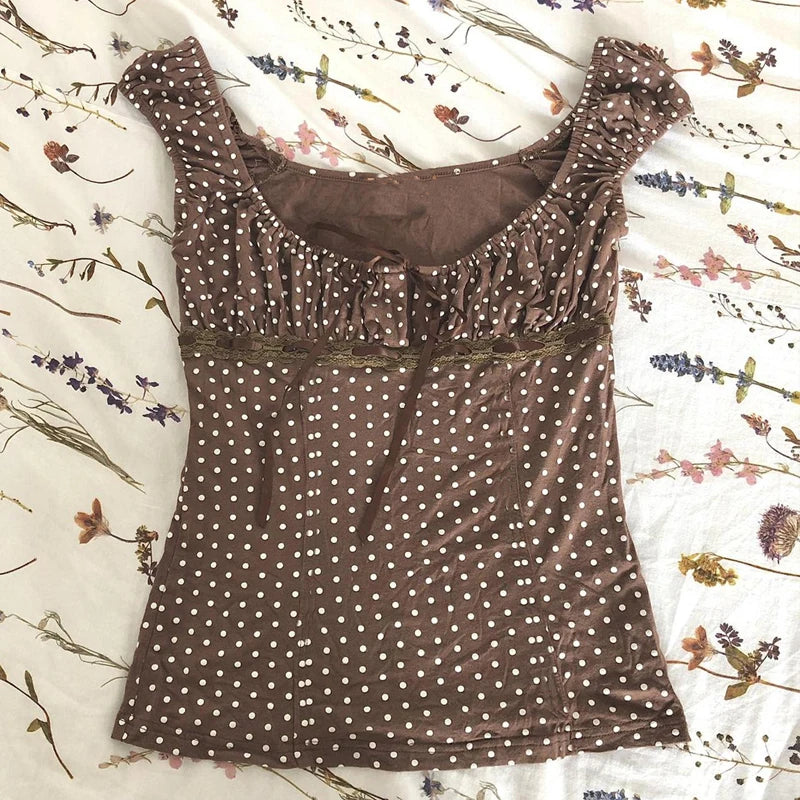 Polka Dot Milkmaid Baby Tees