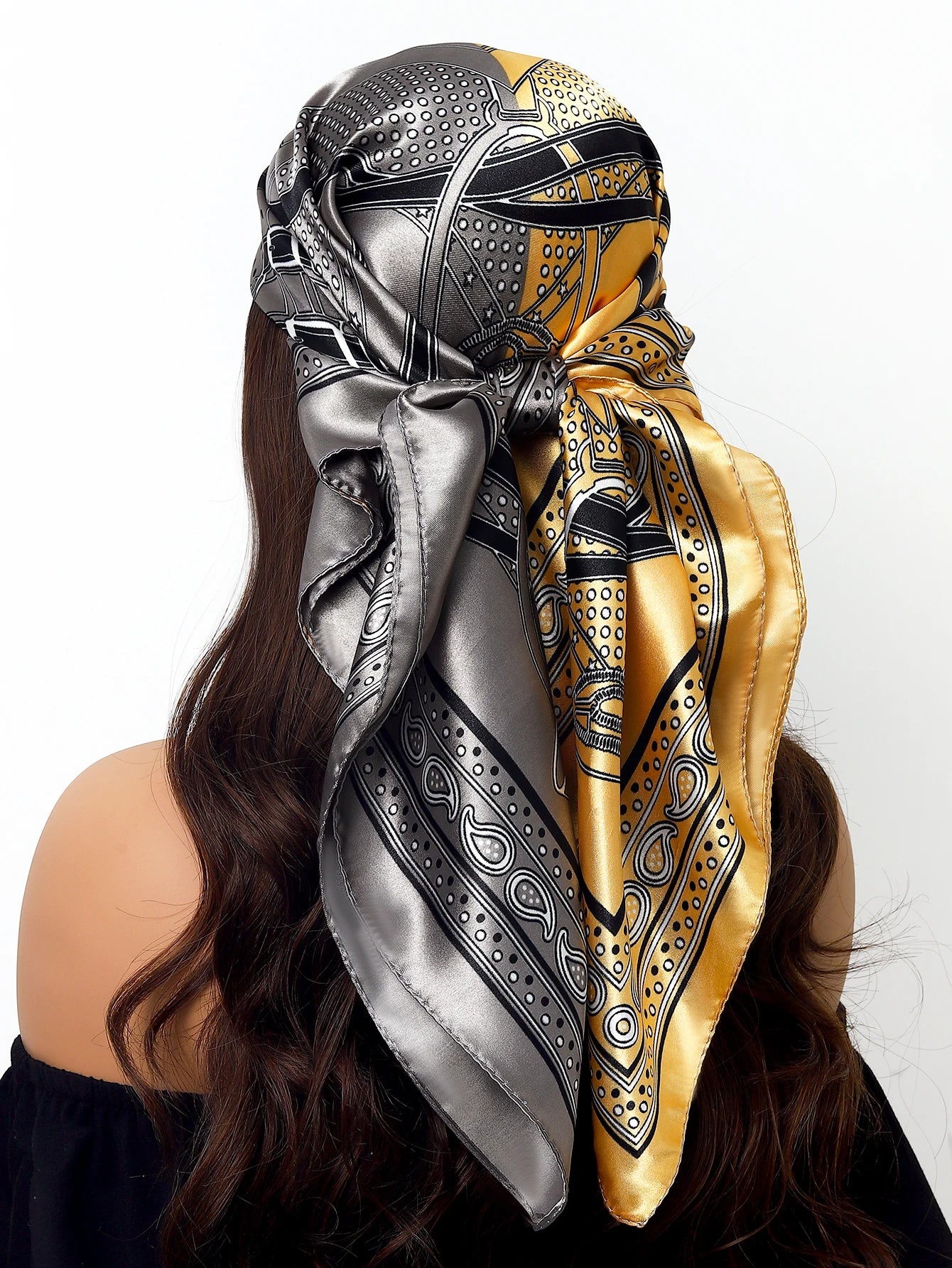 Women Printed Pre-tie Headscarf