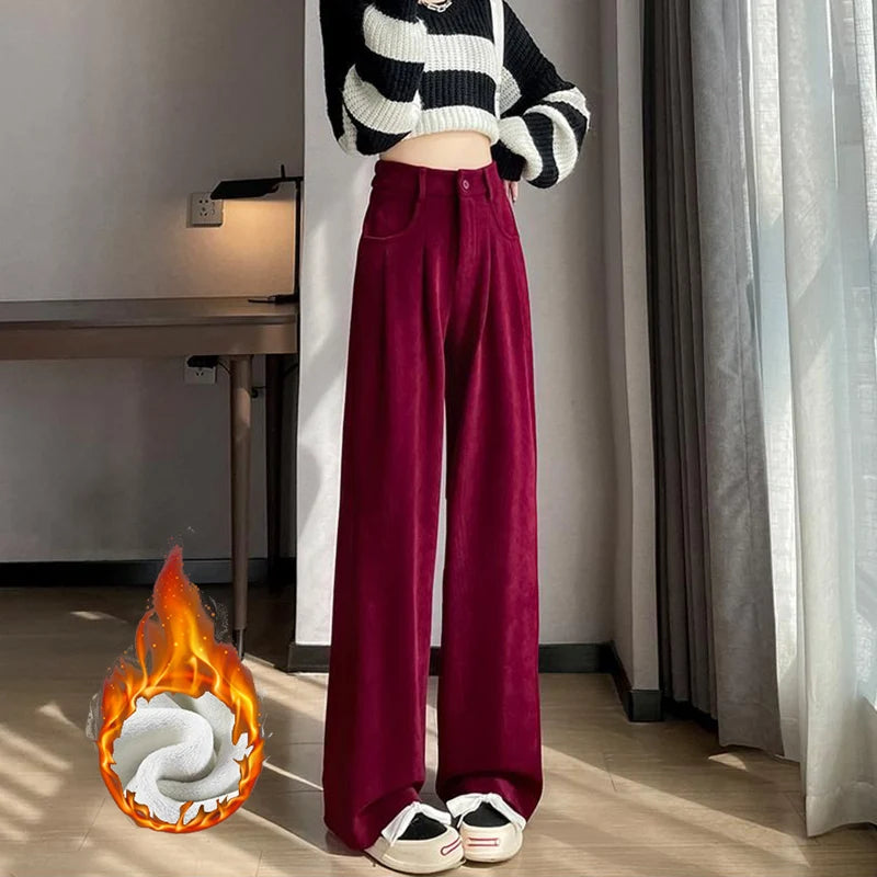 Fleece High Waist Trousers