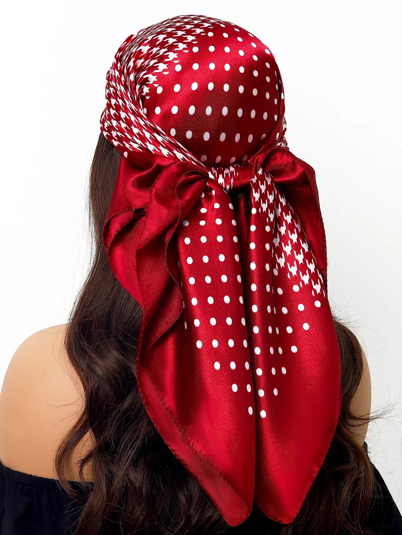 Women Printed Pre-tie Headscarf