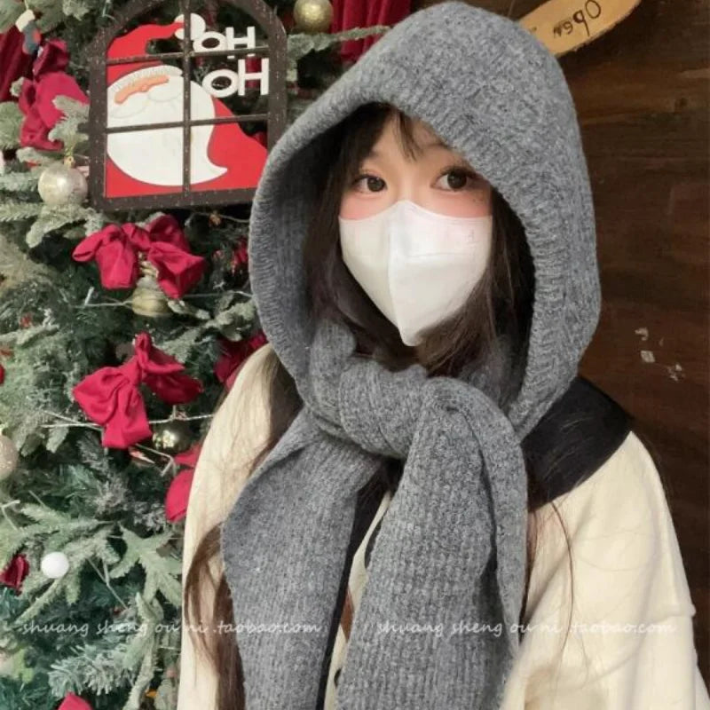 Integrated Hat Scarf