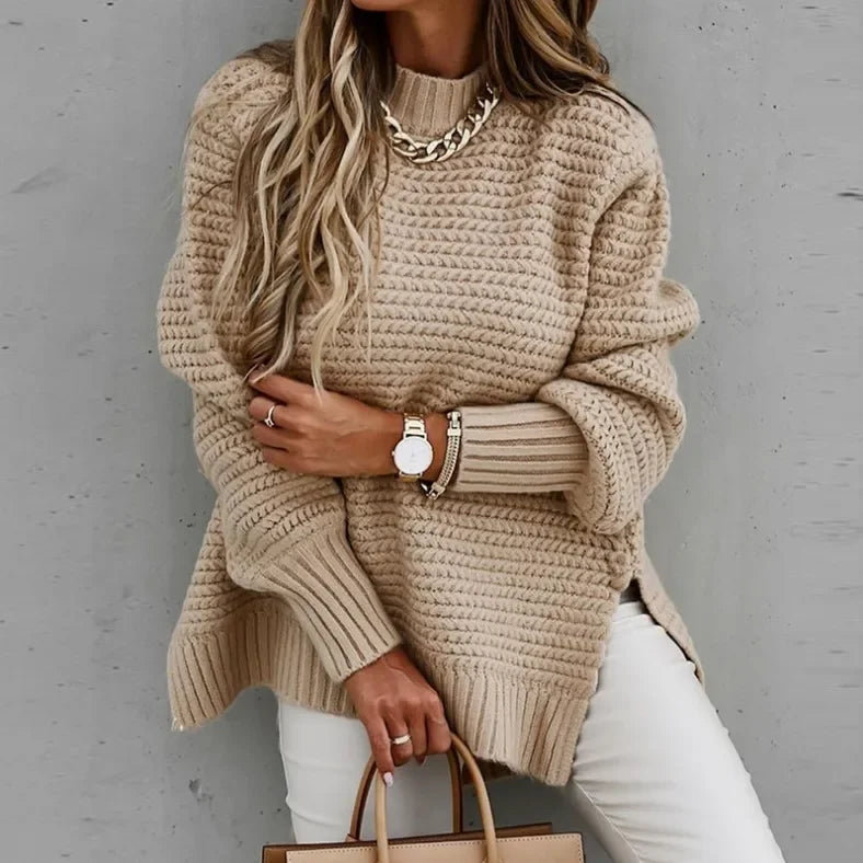 Loose Long Sleeve Knitted Sweater