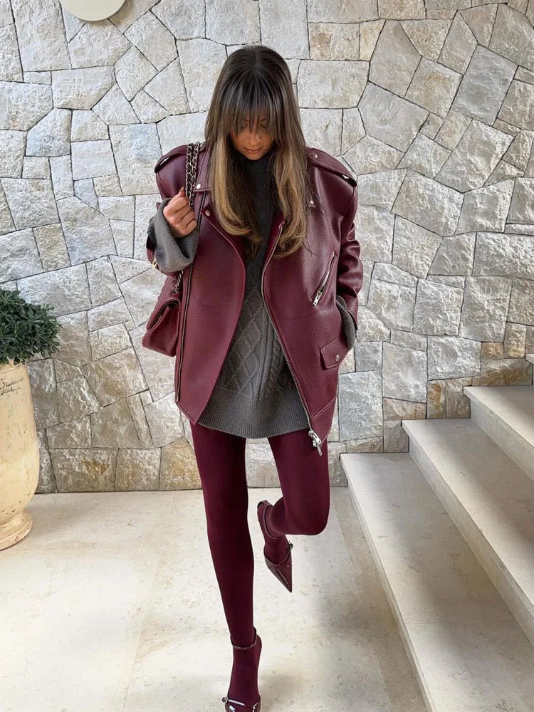 Sexy Burgundy Vintage Stockings