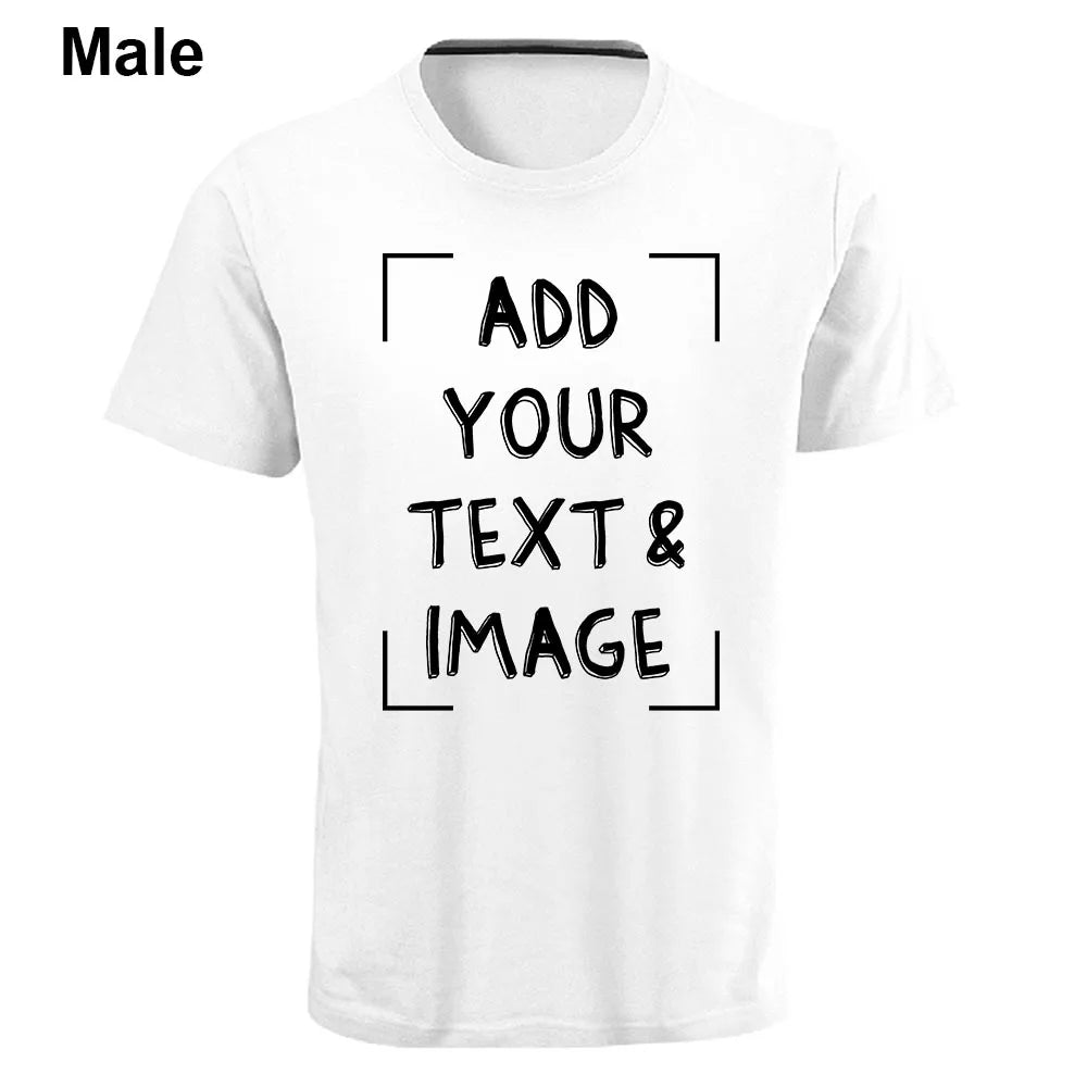 Custom T-shirt with Your Photo Text Image