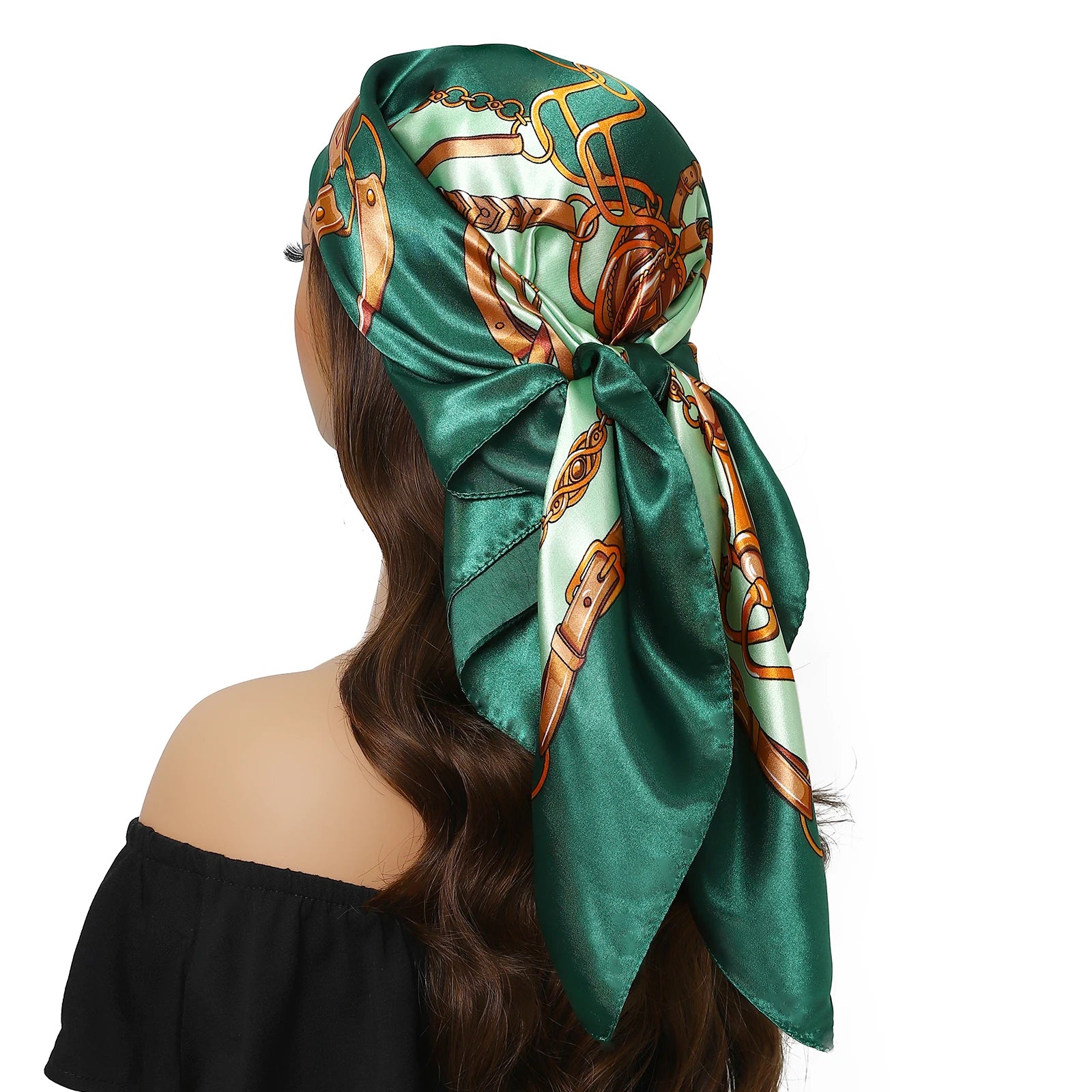 Women Printed Pre-tie Headscarf