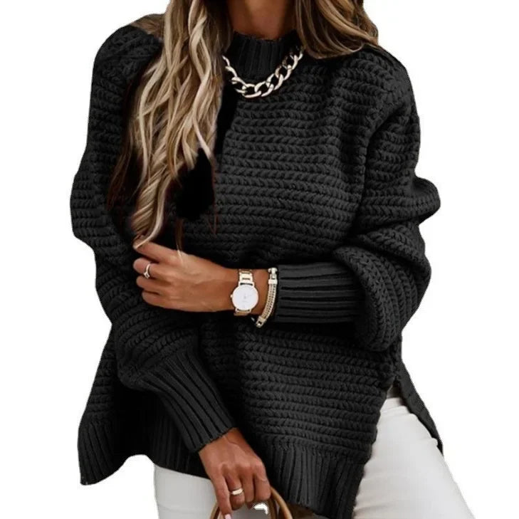 Loose Long Sleeve Knitted Sweater