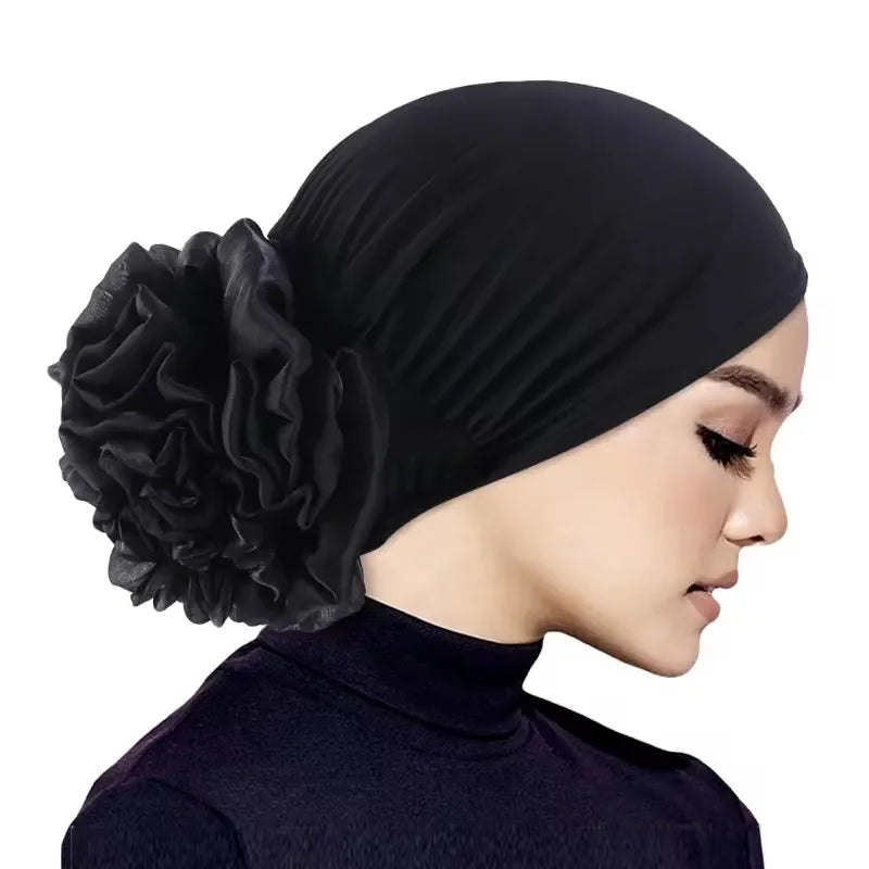 Women's Turban Big Flower Elastic Cloth Hair Bands