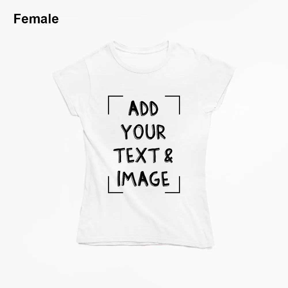 Custom T-shirt with Your Photo Text Image