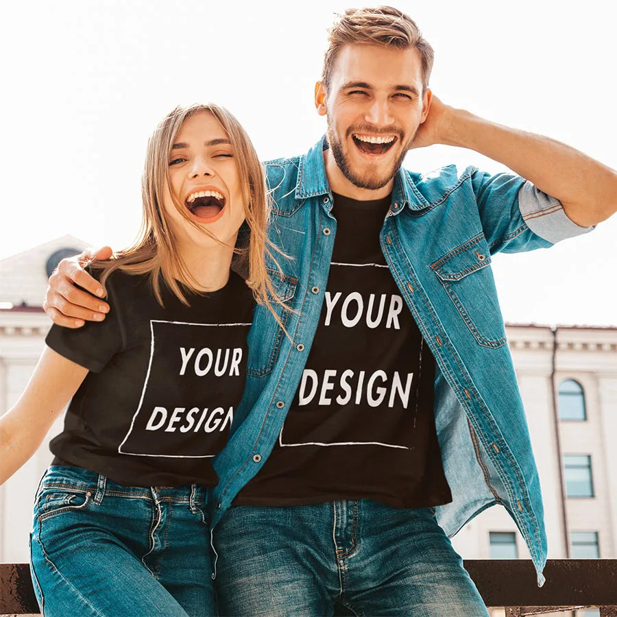 Custom T-shirt with Your Photo Text Image