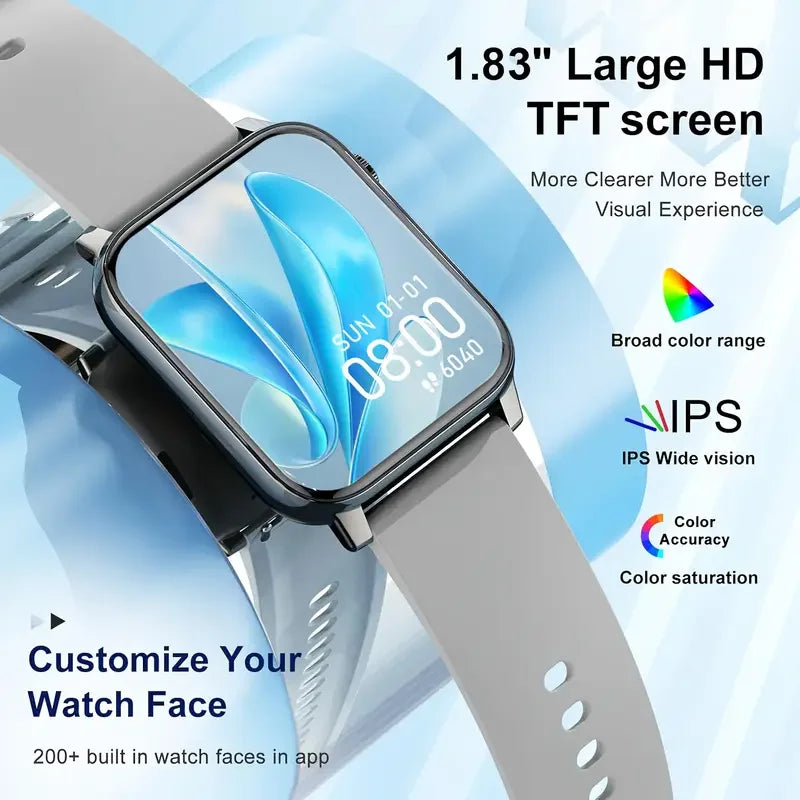 Waterproof Smartwatch Women Men Android IOS