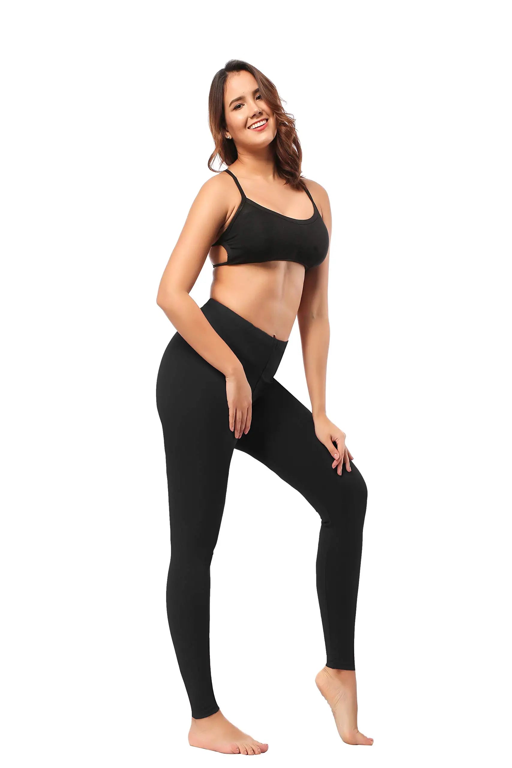 7 Pack Butt Lift Low Waisted Tummy Control Leggings for Women