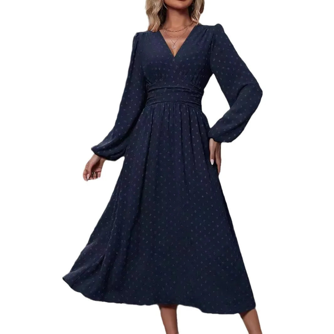 Woman Fall and Winter Long Dress