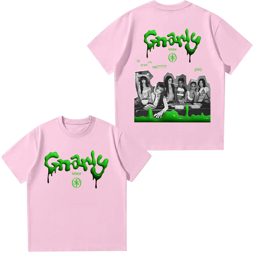 KATSEYE Grunge Graphic T-shirt