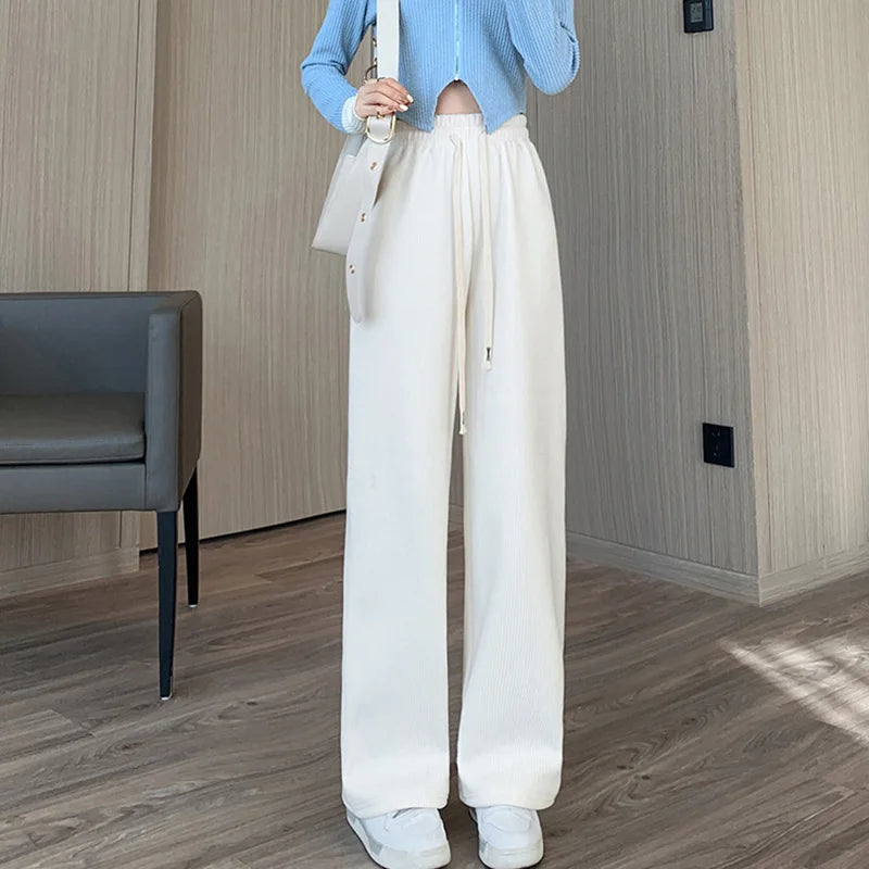 Women Wide Leg Corduroy Pants