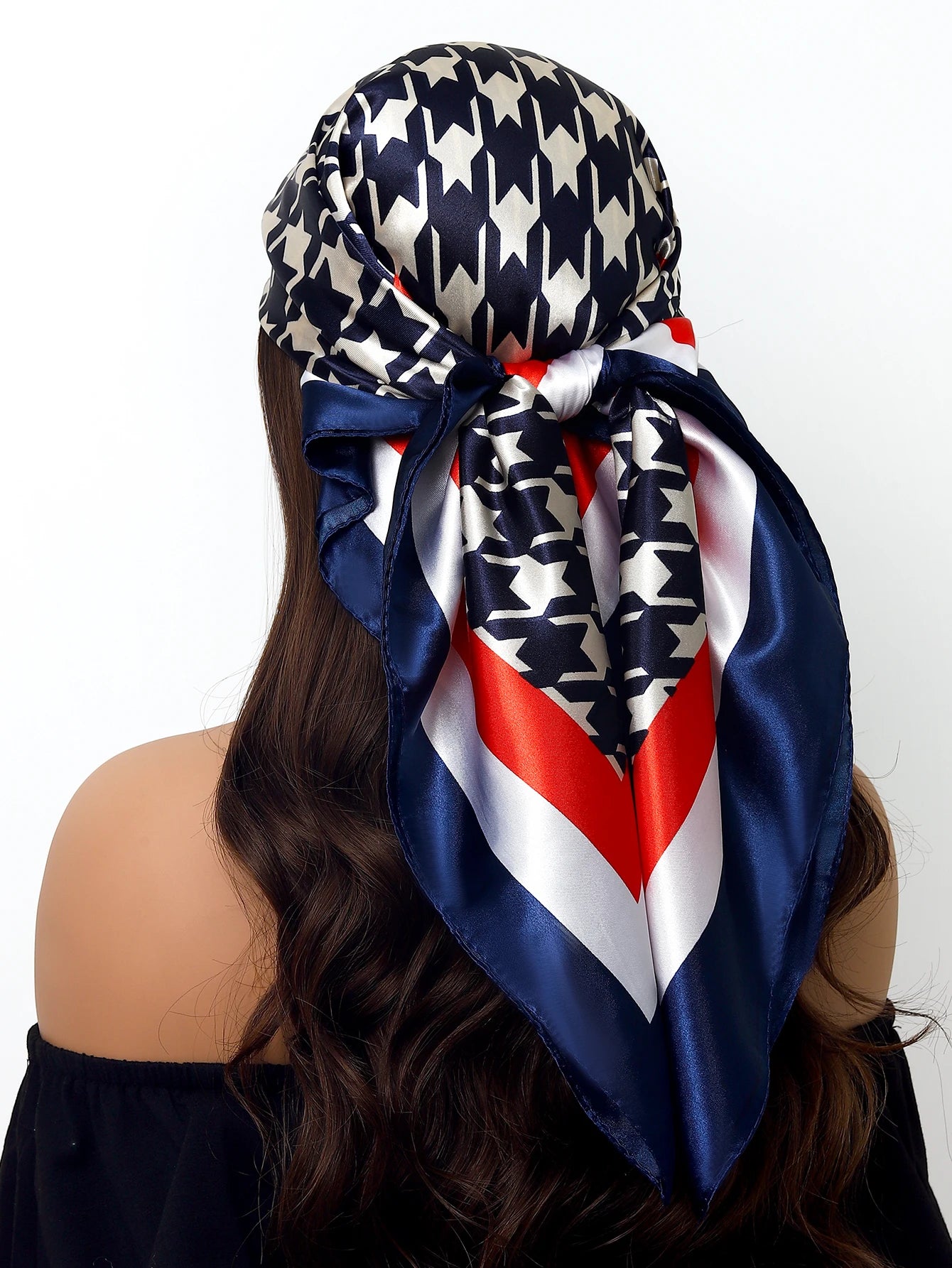 Women Printed Pre-tie Headscarf