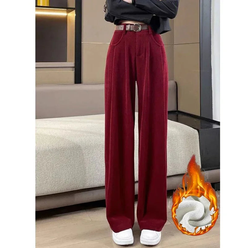 Fleece High Waist Trousers