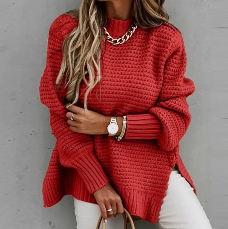 Loose Long Sleeve Knitted Sweater