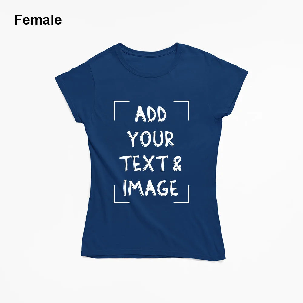 Custom T-shirt with Your Photo Text Image