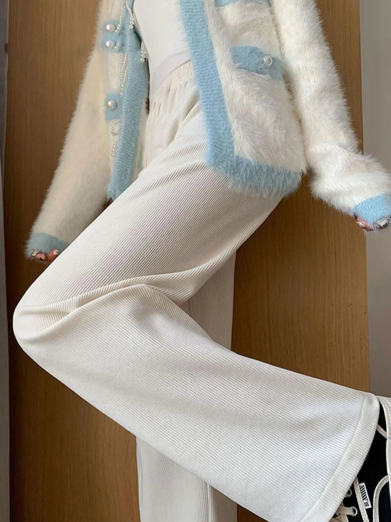 Women's Fleece Wide Leg Pants