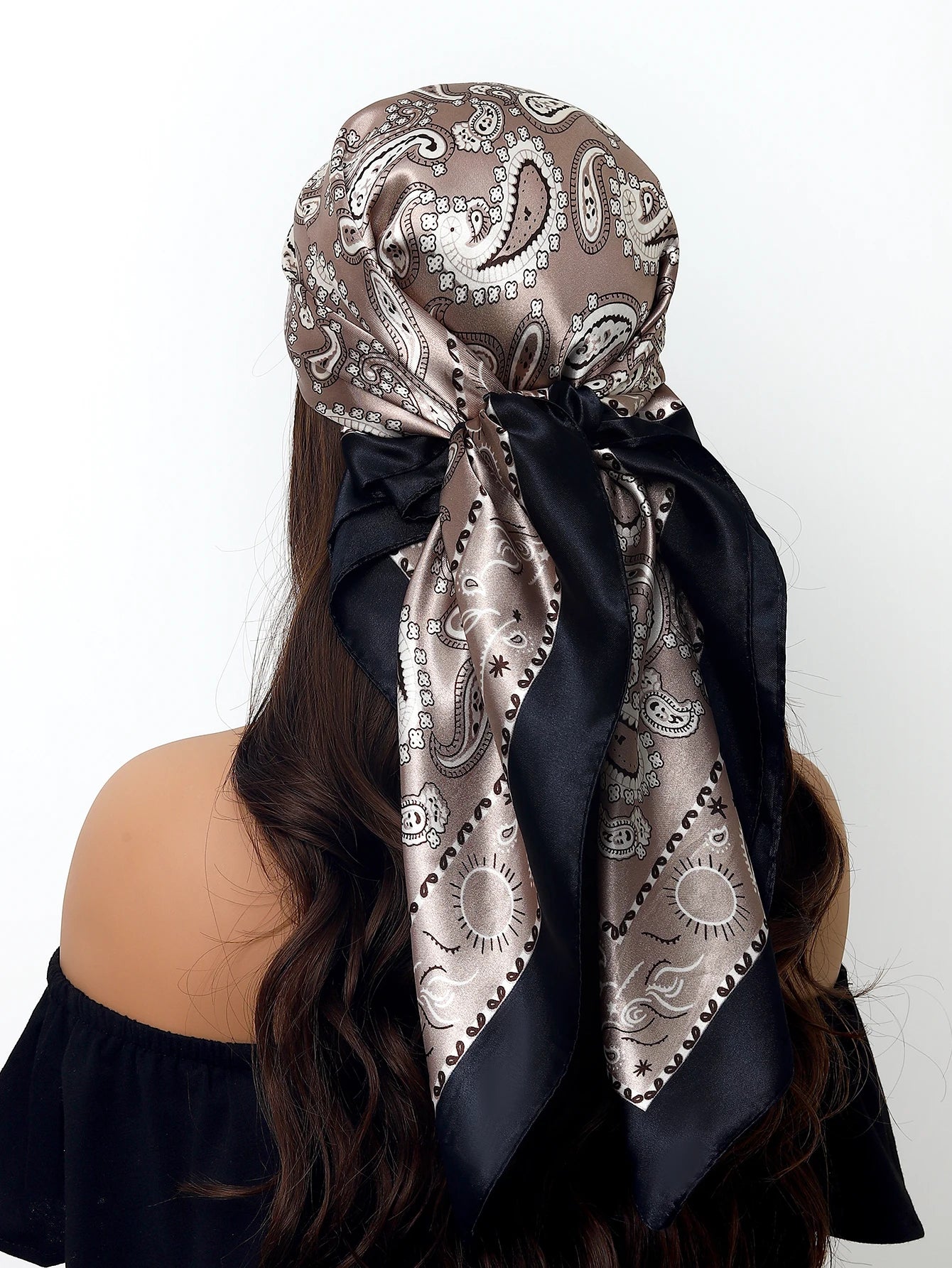 Women Printed Pre-tie Headscarf
