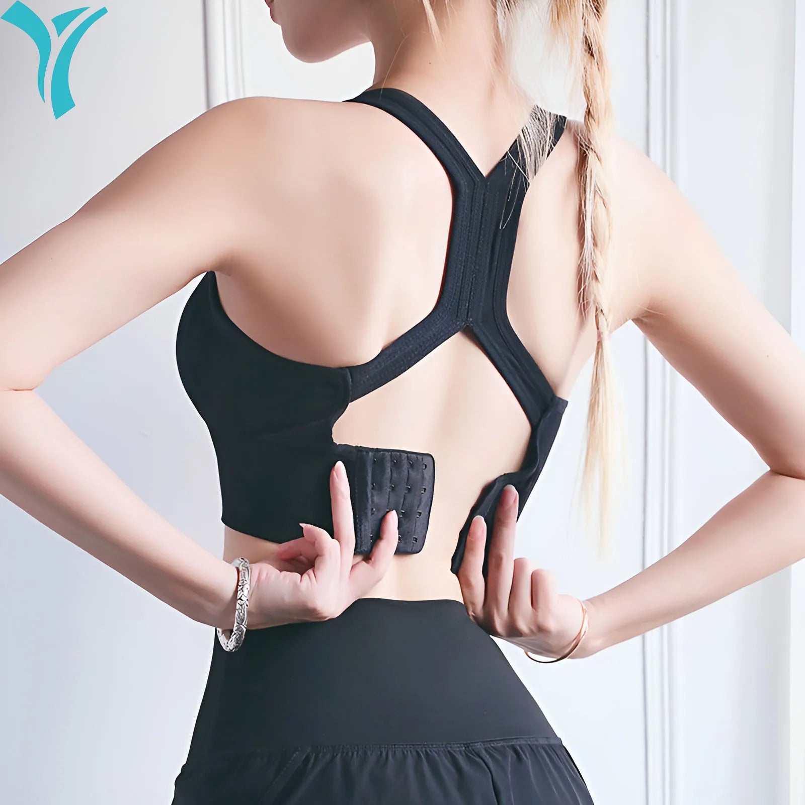 Adjustable Back Buckle Sports Bra for Women