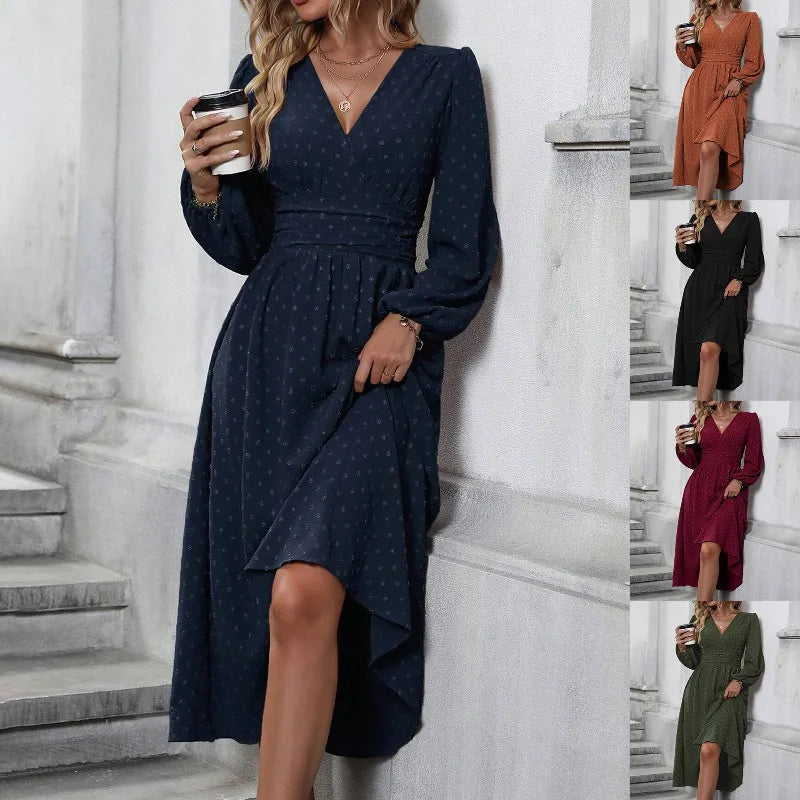 Woman Fall and Winter Long Dress