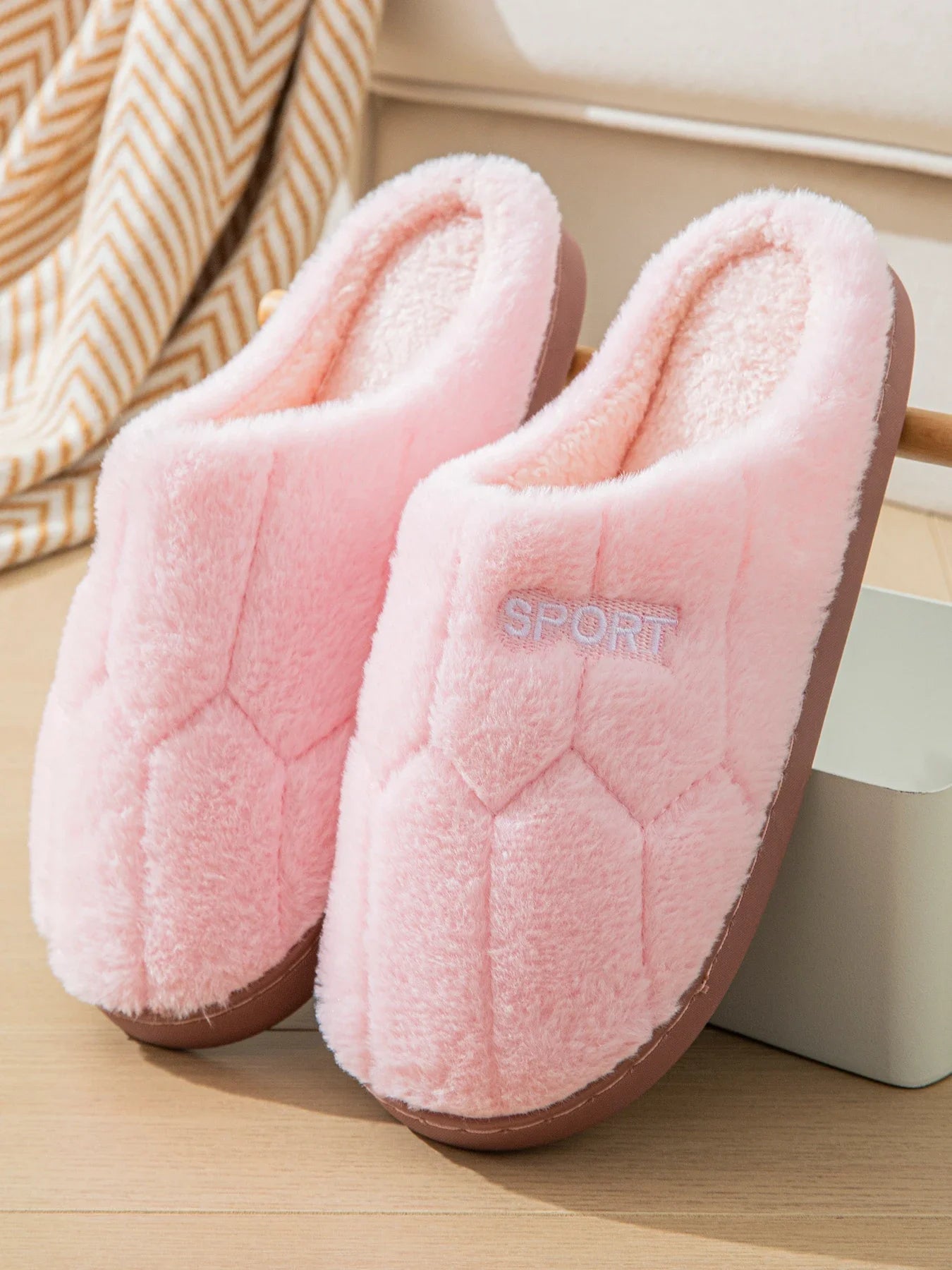 Cotton Slippers for Women in Autumn and Winter