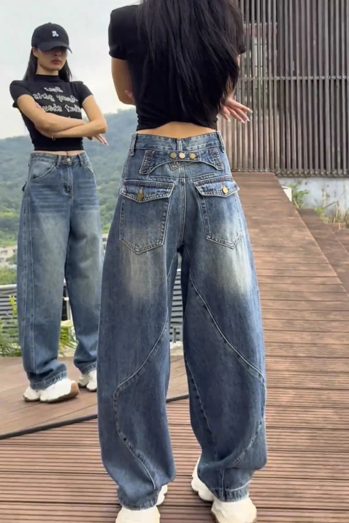 High Waist Wide Leg Jeans