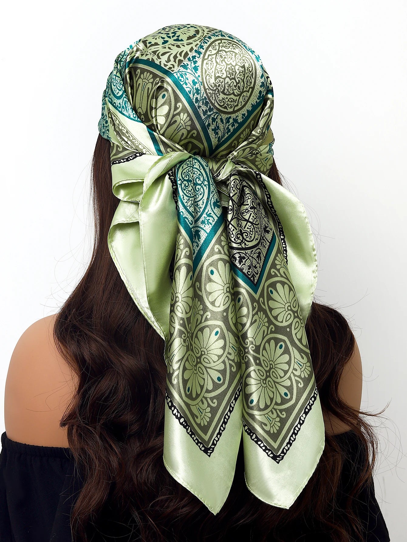 Women Printed Pre-tie Headscarf