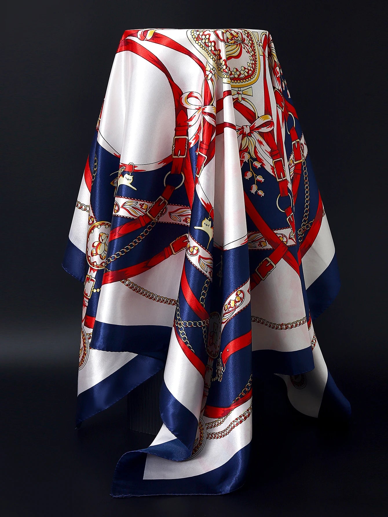 Women Printed Pre-tie Headscarf