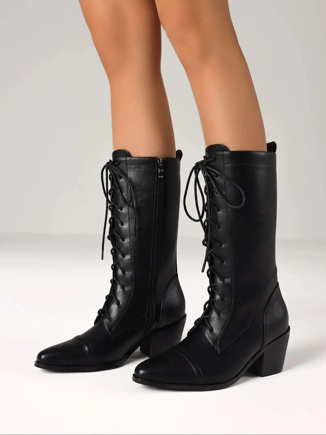 Women's Retro Pointed Toe Boots