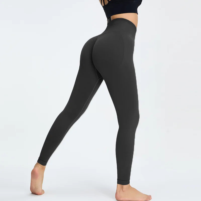 Seamless Solid Color High Waist Leggings