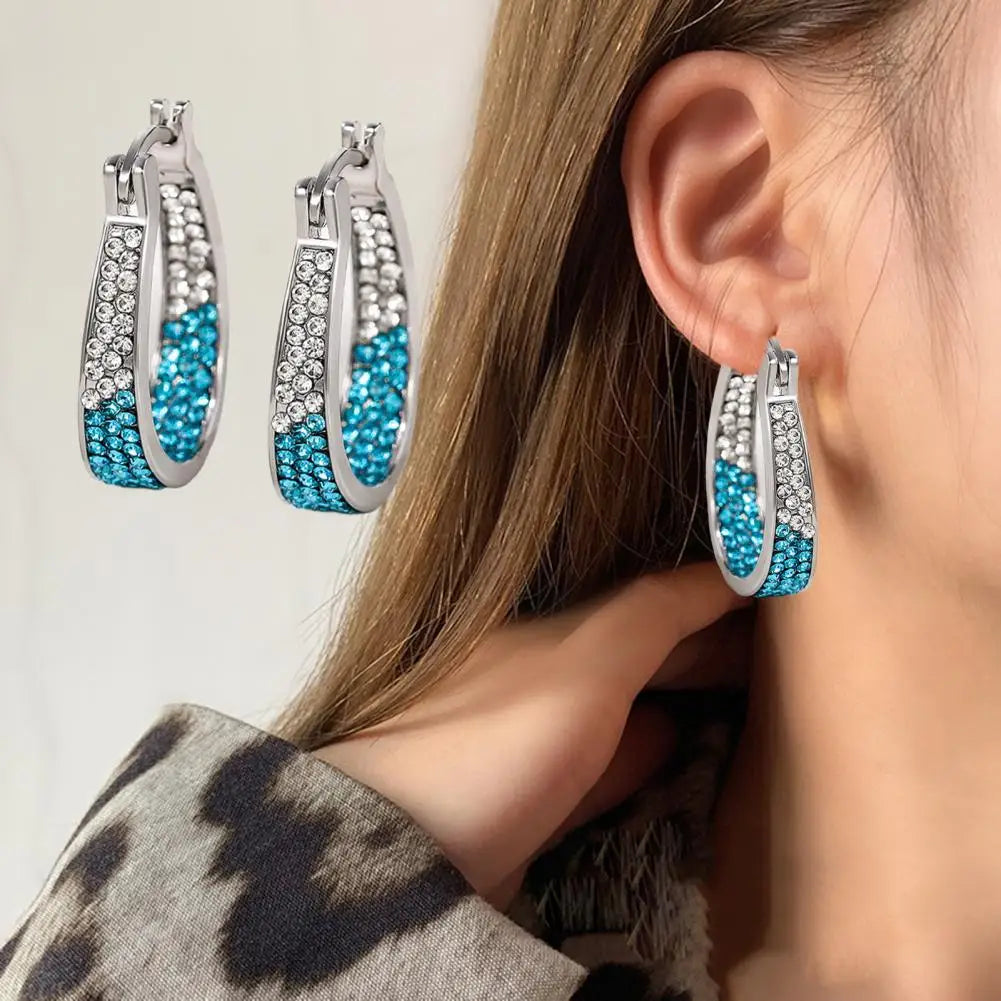 Zircon Hoop Earrings