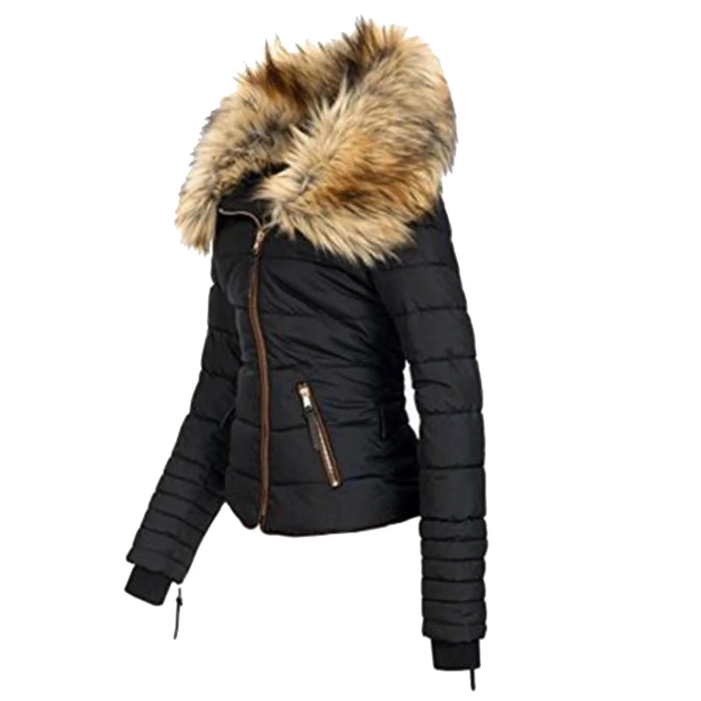 Winter Plus Size Collar Zipper Padded Jacket