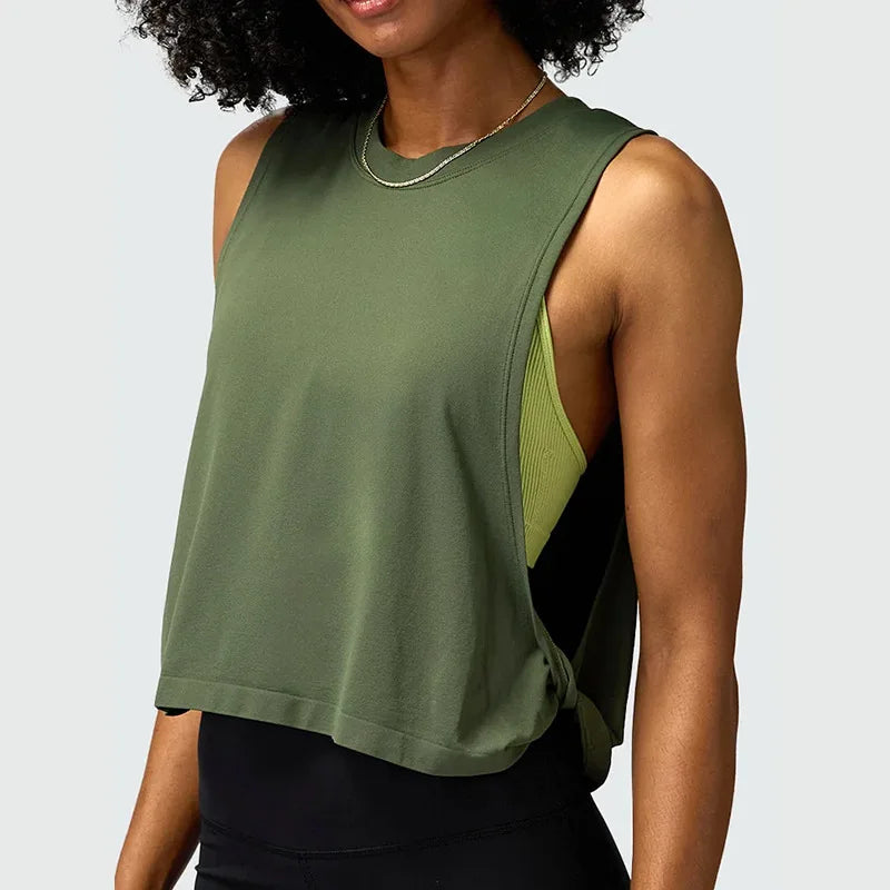 Women Sleeveless Yoga Tops