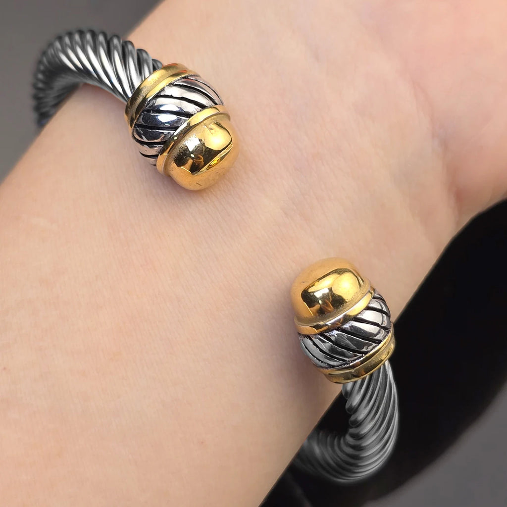 7mm Stainless Steel Cable Bracelet