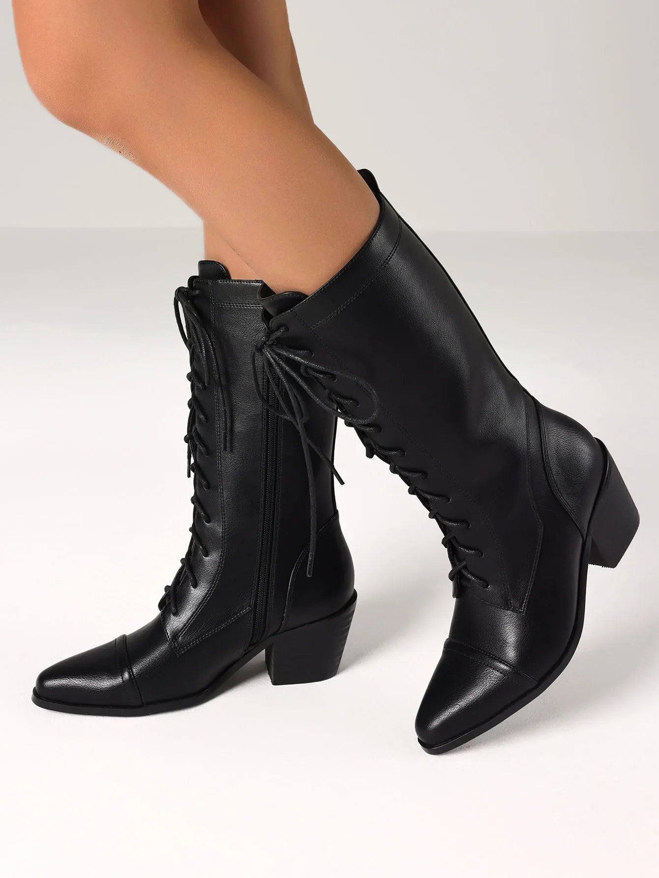 Women's Retro Pointed Toe Boots