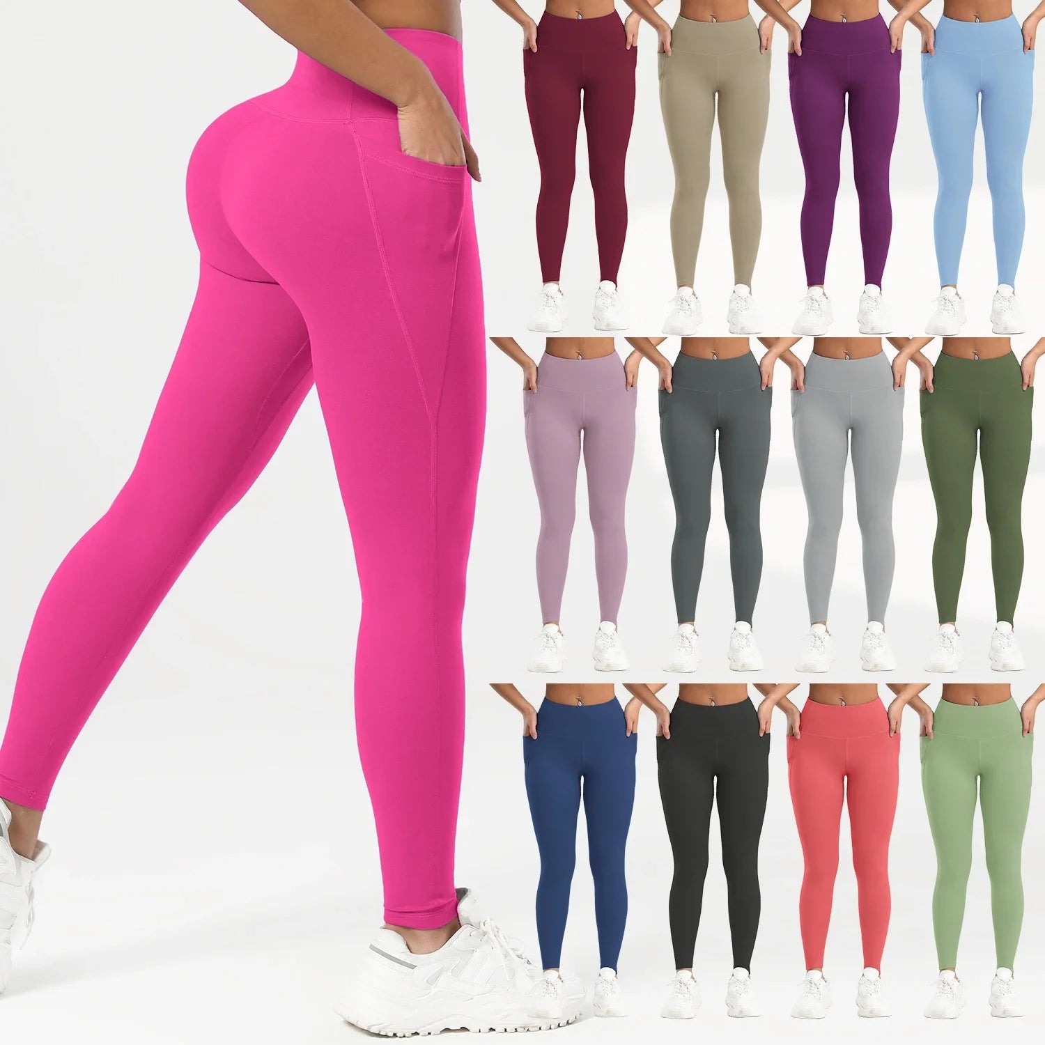 Women High-Waisted Pocket Yoga Leggings