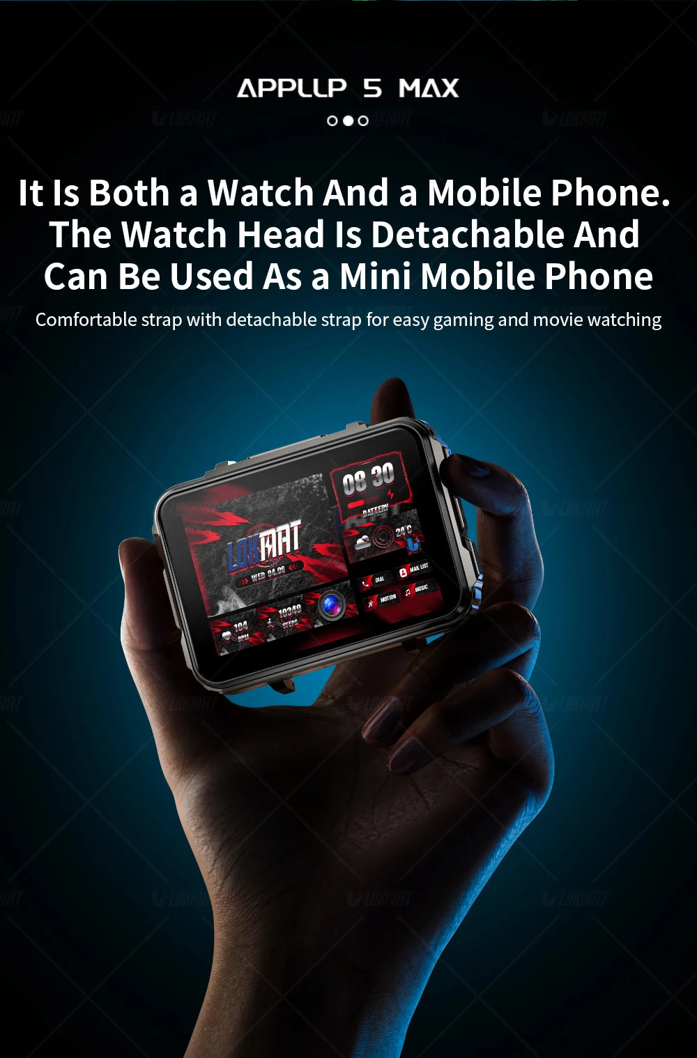 Android Smartwatches Dual Camera with Flashlight