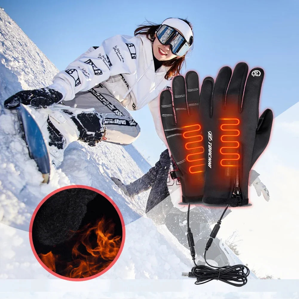 Thermal Heated Touch Screen Gloves