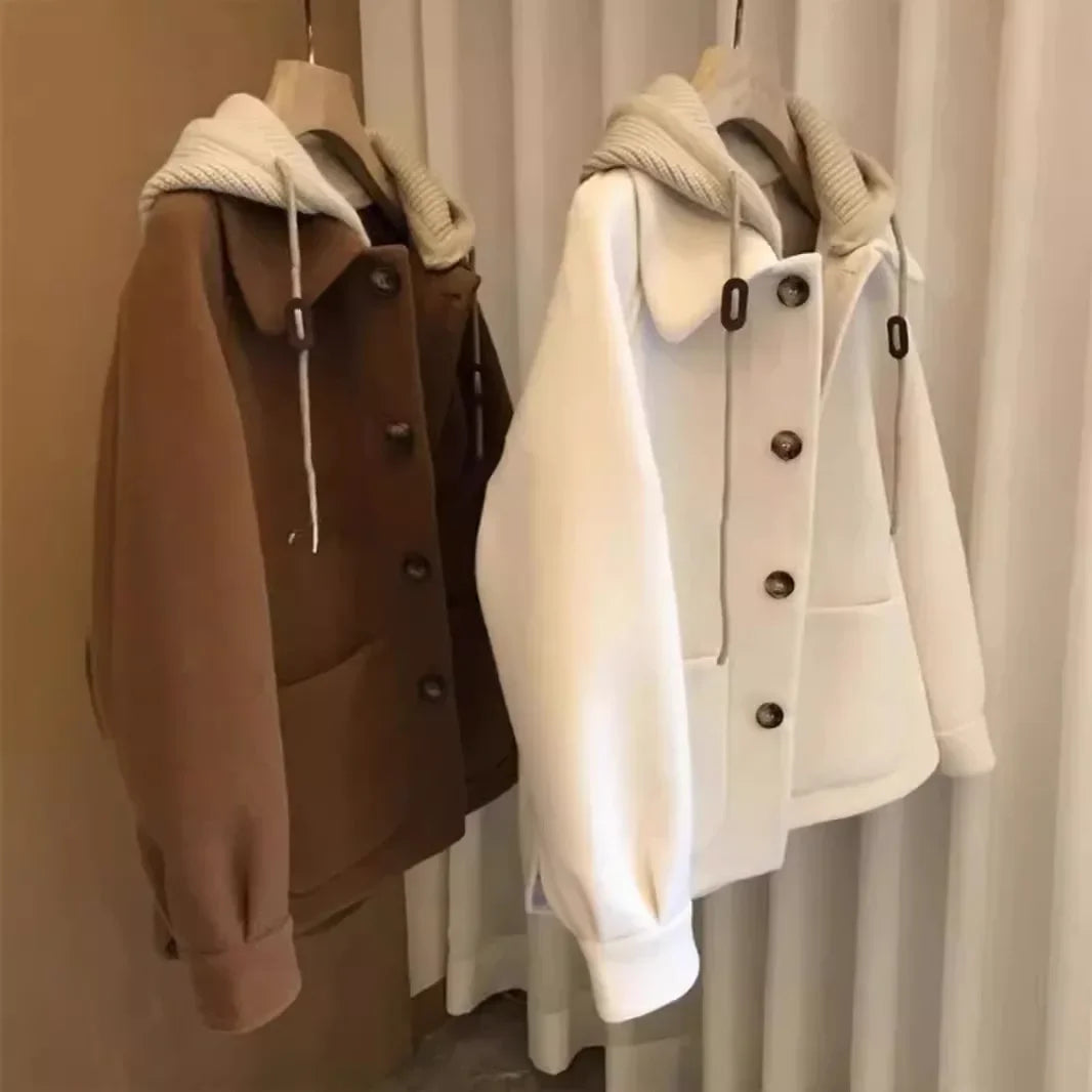 Women's Knitted Woolen Coat